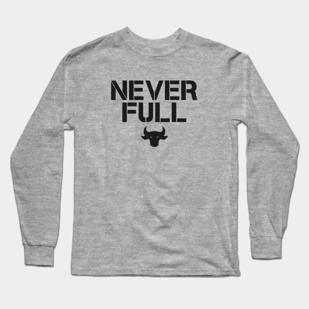 Never full Long Sleeve T-Shirt by hoopoe